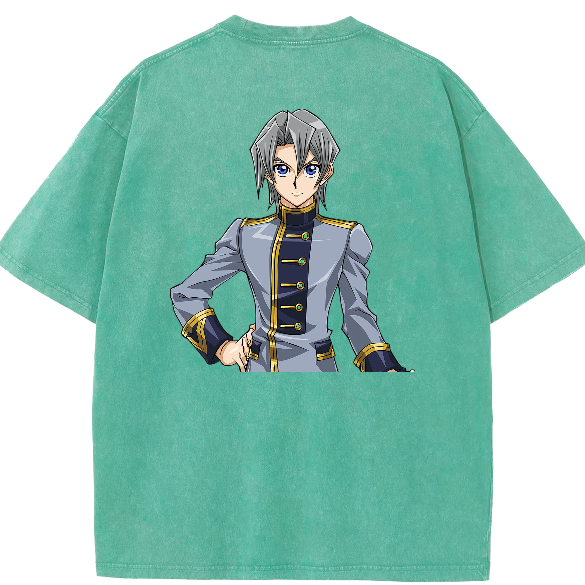 （画像用） 遊☆戯☆王 Yu-Gi-Oh! 綿100% ヴィンテージ風 半袖Tシャツ（背面プリント）